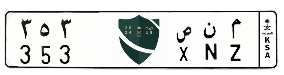 لوحة م ن ص 353